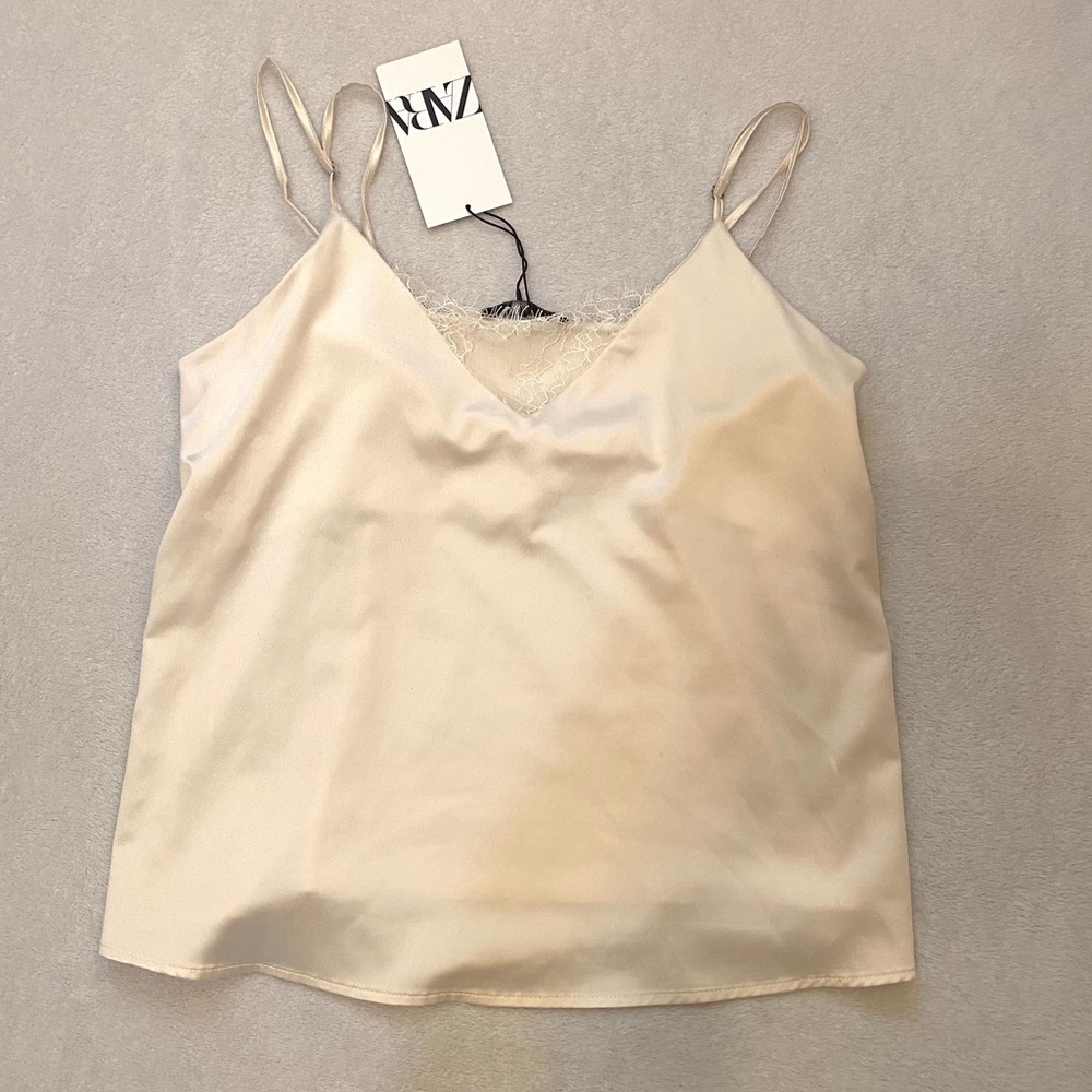 *NWT* ZARA Satin Tank
